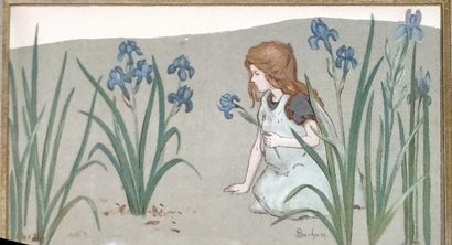 null BARHAM S. (XIX-XX) after

Young girl with flowers 

Suite of six small prints...