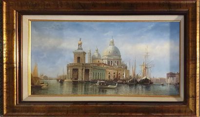 null ECOLE MODERNE 

Venise, Santa Maria di Salute

Huile sur toile, non signée 

31...