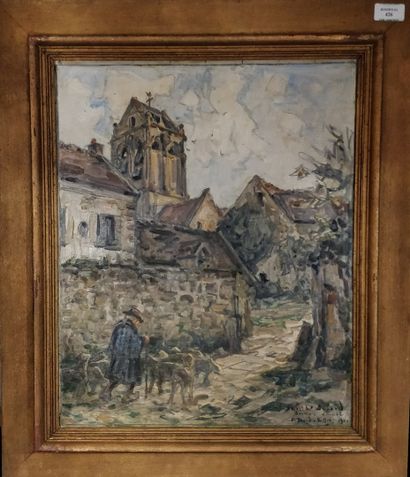 null DAVID-NILLET Germain (1861-1932)

Church of Auvers sur Oise, 1921

Oil on canvas...