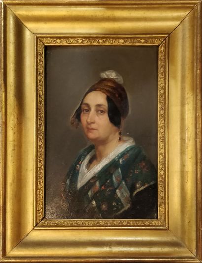 null FOUQUE Jean Marius (1822-1880)

Portrait de femme, 1849

Huile sur panneau,...