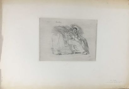 null ROPS Félicien, 1833-1898,

La Soetkin et le petit Uylenspiegel, 1879,

pointe...