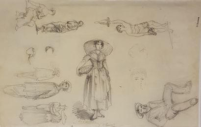 null ROMIEUX Osmond (1826-1908)

Ensemble de 6 dessins:



Planche femmes et tête...