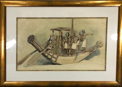 null HALL-NEALE George, 1863-1940

Maquette de bateau egyptien

aquarelle sur papier...