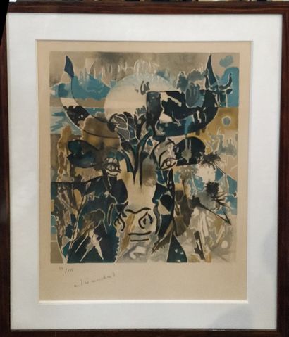 null MARCHAND André (1907-1977)

le boeuf, 

lithographie signée en bas à gauche...
