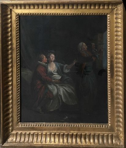 null ECOLE FRANCAISE XIXe

L'attente, 

huile sur toile,

46x38 cm - 

Réentoilé...