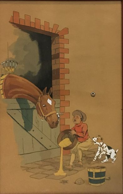 null LE RALLIC Étienne (1891-1968)

La course de chevaux et les enfants aux soins...