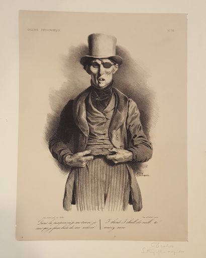 null TRAVIES Edouard (1809-1869)

N°30 de la série Galerie Physionomique 

Lithographie...