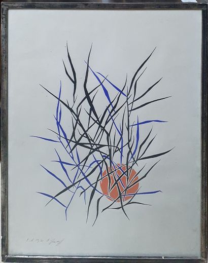 null GREKOFF Elie, 1914-1985,

Soleil et branchages,

lithographie en couleurs, EA,...