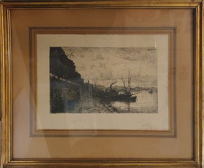 null APPIAN Adolphe (1818-1898)

the quays, 1879

etching, signed and dated upper...