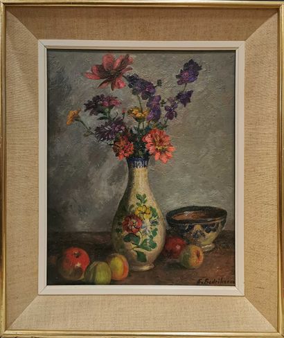 null FREDRIKSEN Sigurd (1907-1986)

Bouquet au vase fleuri

Huile sur toile signée...