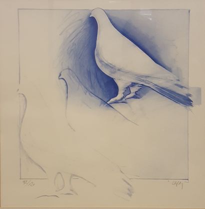 null KARAS Christos (né en 1930)

Colombe,

Lithographie signée en bas à droite et...