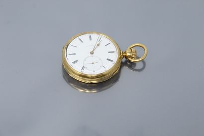 null LEROY & FILS

Yellow gold 18K (750) watch, white enamelled dial (accidents),...