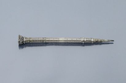 Silver mechanical pencil (boar) forming a...