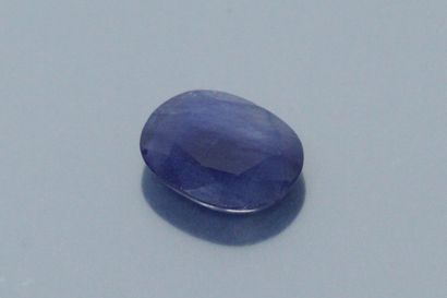 Blue sapphire on paper. 
Accompanied by an...