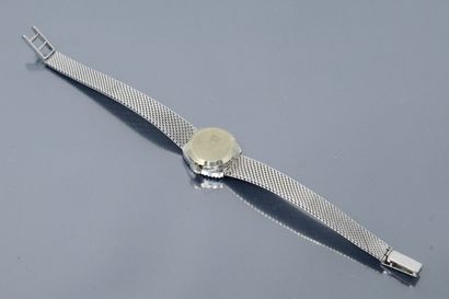 null LIP

Montre bracelet de dame, boîtier ovale en or gris 18k (750), cadran rond...