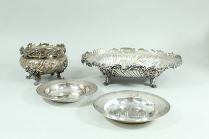 Lot of silverware composed of : 
- a hollow...