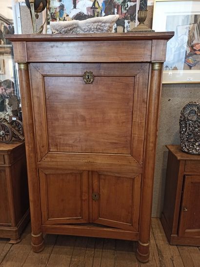 null Secretary desk with flaps and column

Empire style, 19th century