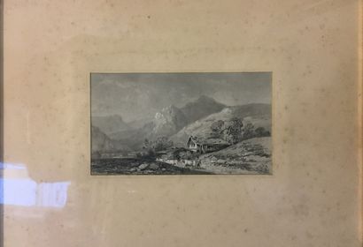 null LEYGUES J (XIX-XX)

Alpine landscape,

graphite and chalk, signed lower right,

9,8x17...