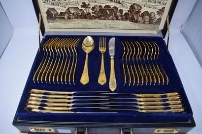 null SOLINGEN Cutlery set

23/24 carat gold-plated steel cutlery. 

Case including...