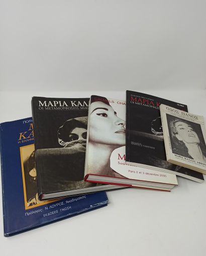 null Manette d'ouvrages et de disques sur Maria Callas, sa collection et ses con...