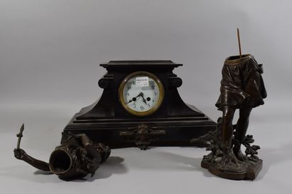 null MOREAU Auguste (1834-1917)

Black marble clock with a hunter on top 

marked...