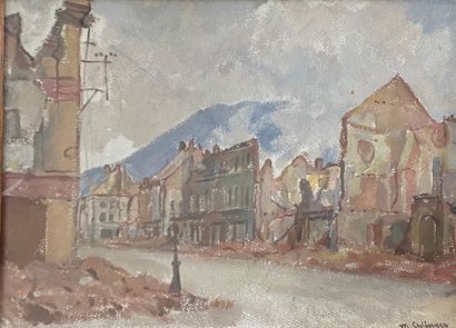 null EHLINGER Maurice, 1896-1981

A street after the bombing

gouache (small accident),...