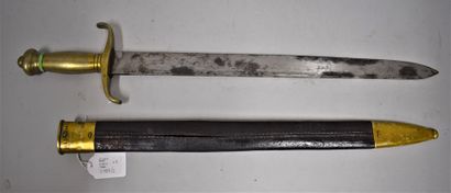 null Footed artillery sword model 1849, Kingdom of Prussia, blade dated 1851, hilt...