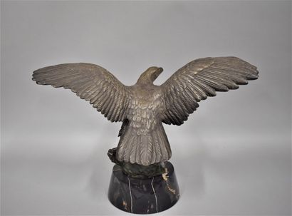 null 
Gregory Emile
"The eagle
Bronze signed with brown patina, resting on a circular...