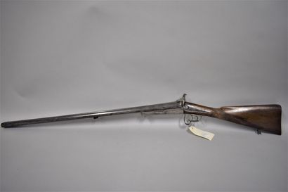 null Pinfire shotgun, 16 gauge, Lefaucheux type rocker, English stock (repair), barrel...