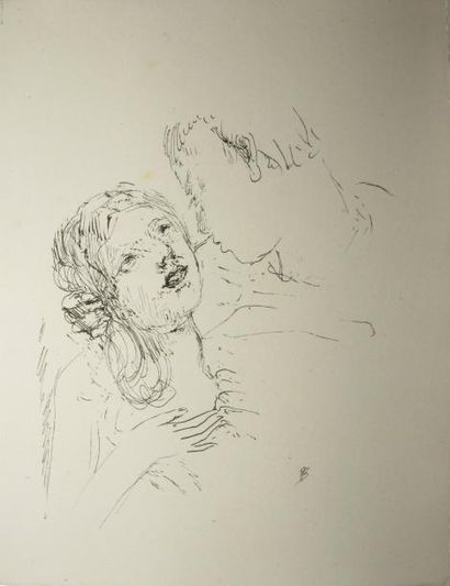 BONNARD Pierre, 1867- 1947 Couple Lithographie sur Arches, édition par Vollard de...