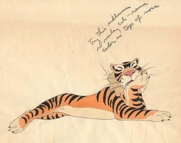 null DUMBO - Studio Walt Disney, 1941. Etude d'un tigre. 25,4 x 30,4 cm.