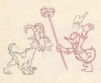 null BILL POSTERS - Studio Walt Disney, 1940. Dessin pour une illustration du célèbre...