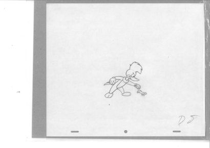null WOODY WOOD PECKER - Walter LANTZ. Dessin d'animation de Woody. 26,5 x 36 cm...