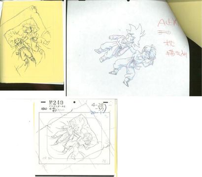 null DRAGON BALL Z - Studio Toei. Séquence composé de six dessins d'anima - tions...