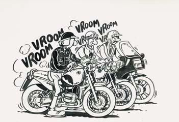 null MARGERIN - Les enfants de la moto Illustration réalisée dans le cadre d'un ouv...