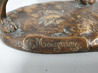 null MOIGNIEZ Jules (1835-1894)

Epagneul à l'arret 

Bronze à patine médaille, sur...