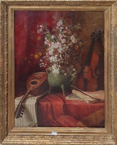 null GRUYER Eugénie Claire, GRUYER-BRIELMAN, 1837-1921,

Still life with bouquet...