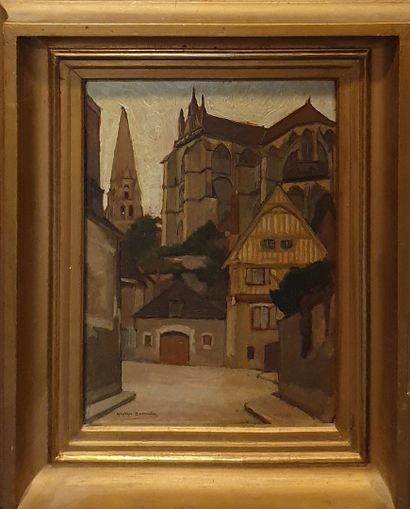 null BARRIERE Georges (1881-1944)

Auxerre

Oil on panel signed lower left, located...