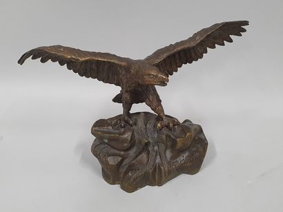 null MOIGNEZ Jules (1835-1894)

Aigle 

Bronze à patine médaille nuancée

sur la...