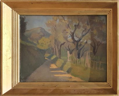null STRAUSS André (1885-1971)

Road in the countryside, 

Oil on panel signed lower...