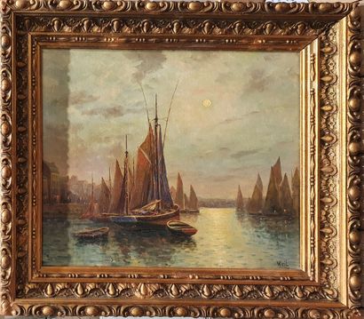 null WEIL Fernand (1894-1958)

Marine

Oil on canvas signed lower right

cracks 

47...