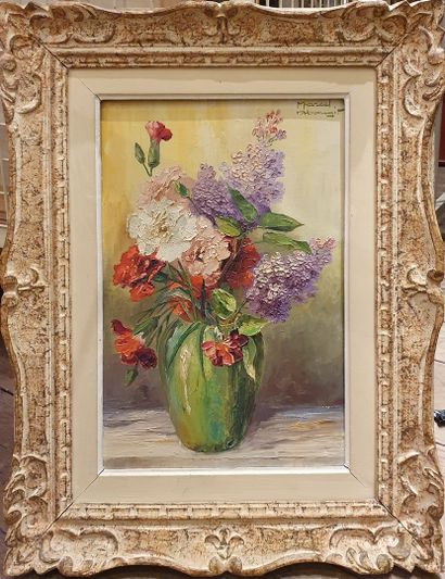 null ABOUGIT Marcel (XXth)

Country Bouquet, 

Oil on canvas signed in the upper...