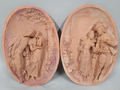 null WEISSE Henri (XIX-XX)

gallant scenes

Two oval low reliefs forming a pendant...