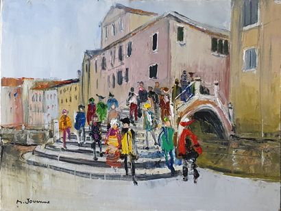 null JOUENNE Michel (1933-2021)

Carnival on the bridge 

Oil on canvas signed lower...