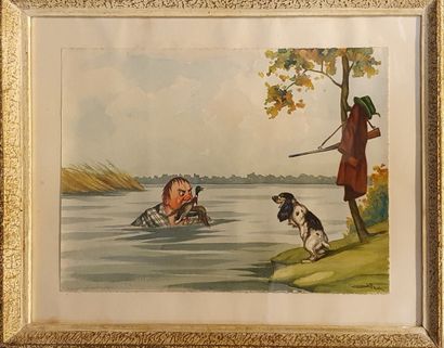 null O'KLEIN [Arthur Boris KLEIN dit]

Le chasseur à l'eau

Deux aquarelles signée...