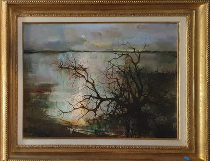 null LETELLIER Pierre (1928-2000) 

Tamaris at sunrise, 

Oil on canvas signed lower...