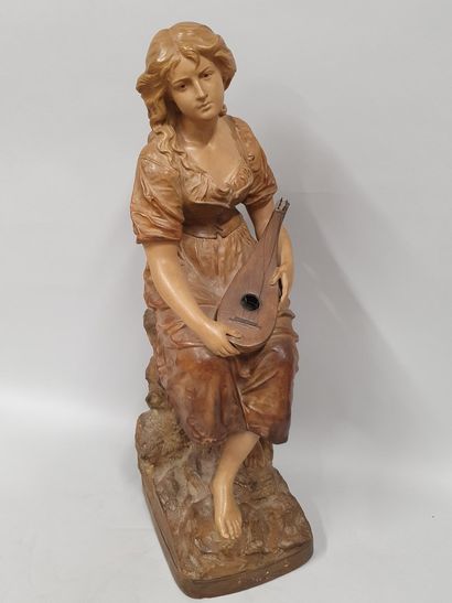 null LE GULUCHE Joseph (1849-1915)

Young woman with a mandolin 

terracotta with...