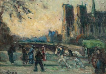 null LUCE Maximilien, 1858-1941

Cart and Passers-by in Front of Notre-Dame de Paris

oil...