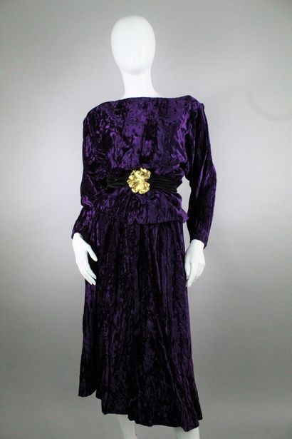 LANVIN (circa 1980) 
 
Purple velvet outfit...