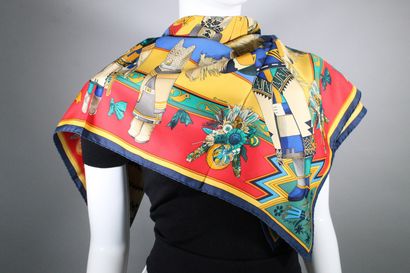 null HERMES



Square model "Katchinas" in red, blue, yellow, green and white silk....